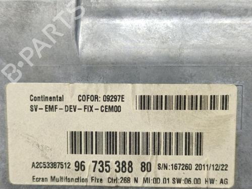 Used Display monitor Display monitor CITROËN DS3 (SA_) 1.6 HDi 110 (112 hp) 23675202 23675202