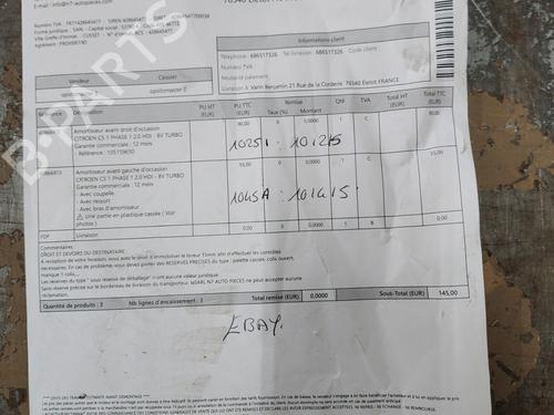 Left front shock absorber CITROËN C5 I (DC_) 2.0 HDi (DCRHZB, DCRHZE) | BP25335776M16  - Image 10