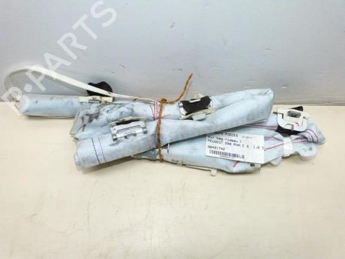 Used Left curtain airbag PEUGEOT 208 I (CA_, CC_) 1.6 HDi / BlueHDi 75 (75 hp) 23692642