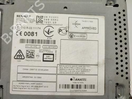 Radio RENAULT MEGANE III Hatchback (BZ0/1_, B3_) 1.5 dCi (BZ09, BZ0D, BZ1W, BZ29, BZ14) | BP28798658E6