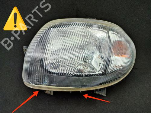 Scheinwerfer links für RENAULT CLIO II (BB_, CB_) 1.9 D (B/CB0E, BB0J) (64 hp) 23755225