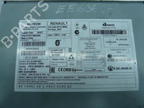 Used Radio Radio RENAULT MEGANE IV Hatchback (B9A/M/N_) 1.5 dCi 110 (B9A3) (110 hp) 23693079 23693079