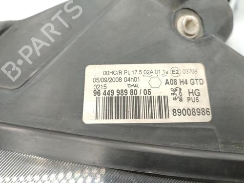Left headlight PEUGEOT 1007 (KM_) 1.6 HDi | BP23705335C28 