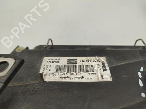 Used Left headlight SEAT LEON (1M1) 1.9 TDI (150 hp) 23731788