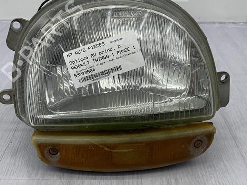 Used Right headlight RENAULT TWINGO I (C06_) 1.2 (C066, C068) (58 hp) 23702289