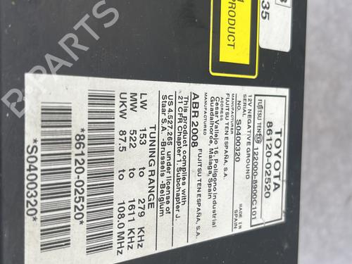 Radio TOYOTA AURIS (_E15_) 2.0 D-4D (ADE150_, ADE150R) | BP30637455E6