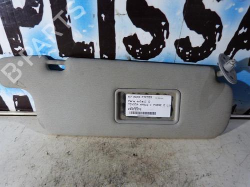 Used Right sun visor Right sun visor TOYOTA YARIS (_P1_) 1.4 D-4D (NLP10_, NLP10R) (75 hp) 23687363 23687363