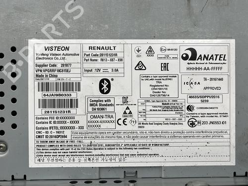 Radio RENAULT CLIO IV (BH_) 0.9 TCe 90 (BHNF, BHMA, BHMH, BHJK, BHJR) | BP23683624E6 