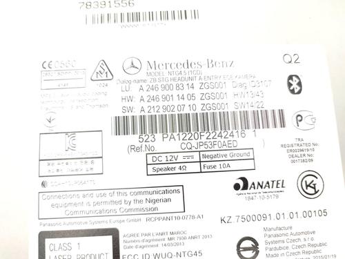 Used Radio MERCEDES-BENZ A-CLASS (W176) A 180 CDI / d (176.012) (109 hp) 23741157