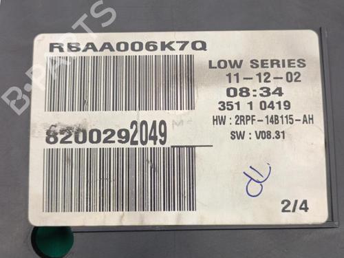 Instrument cluster RENAULT MEGANE II (BM0/1_, CM0/1_) 1.5 dCi (BM0F, BM0T, BM2B, CM0F, CM0T) | BP23712128C47 