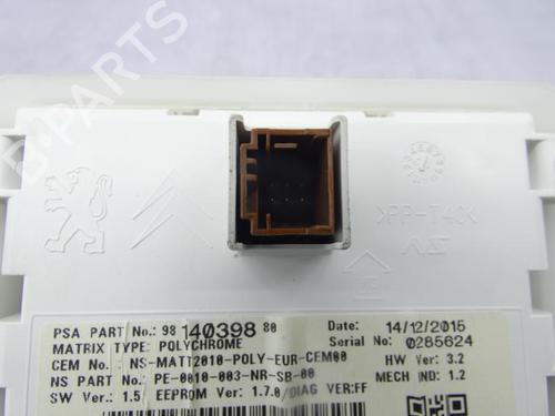 Instrument cluster PEUGEOT 208 I (CA_, CC_) 1.6 BlueHDi 100 | BP23697779C47 