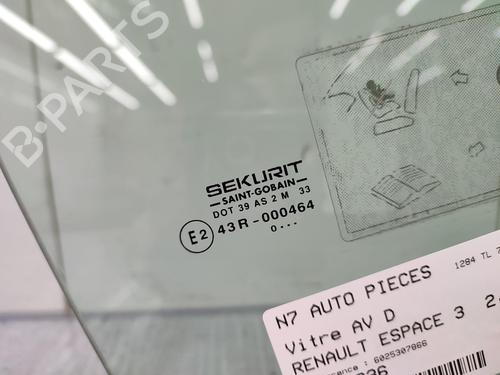 Front right door window RENAULT ESPACE III (JE0_) 2.2 dCi (JE0K) | BP25270155C19 