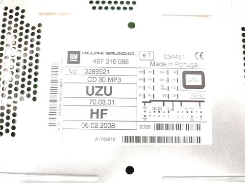 Radio OPEL CORSA D (S07) 1.3 CDTI (L08, L68) | BP23753569E6 - Image 6