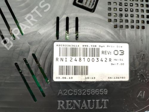 Instrument cluster RENAULT MEGANE III Grandtour (KZ0/1) 1.5 dCi (KZ09, KZ0D, KZ1G, KZ29, KZ14, KZ1W, KZ10, KZ1F,... | BP23741734C47 