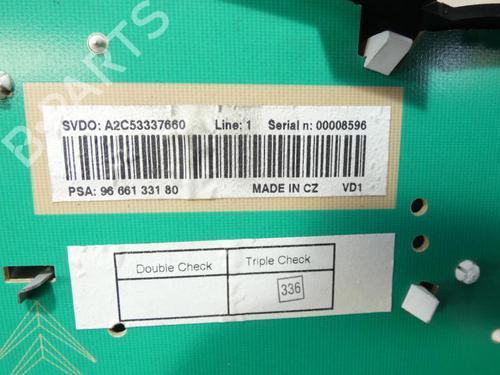 Instrument cluster PEUGEOT 207 (WA_, WC_) 1.6 HDi | BP23689422C47 