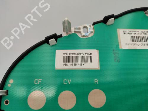 Instrument cluster CITROËN C3 II (SC_) 1.4 HDi 70 (SC8HZC, SC8HR0, SC8HP4) | BP23705950C47 - Image 3