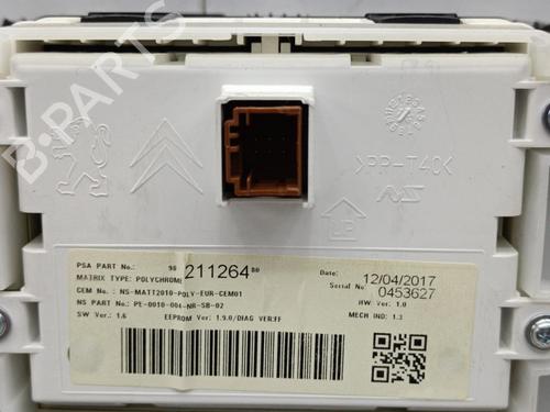 Instrument cluster PEUGEOT 208 I (CA_, CC_) 1.6 HDi / BlueHDi 75 | BP23709793C47