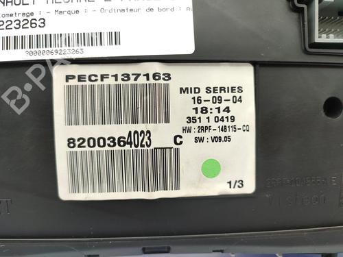 Instrument cluster RENAULT MEGANE II (BM0/1_, CM0/1_) 1.6 16V (BM0C, CM0C) | BP23721188C47 