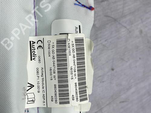 Right curtain airbag PEUGEOT 208 I (CA_, CC_) 1.4 HDi | BP23705225C12 