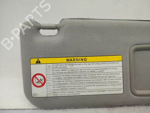 Right sun visor TOYOTA PRIUS Liftback (_W2_) 1.5 Hybrid (NHW20_, NHW20R) | BP23720907I2 