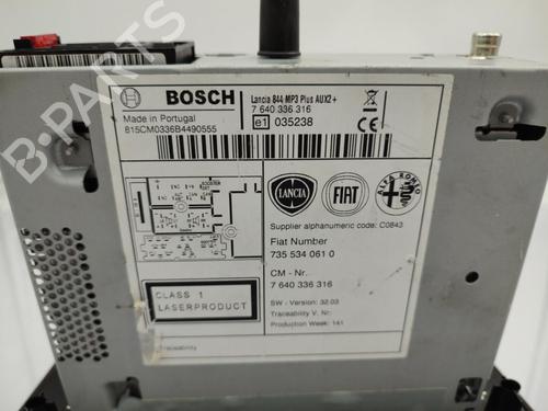 Used Radio Radio LANCIA DELTA III (844_) 1.6 D Multijet (844.AXC11, 844.AXC1A) (120 hp) 23733108 23733108