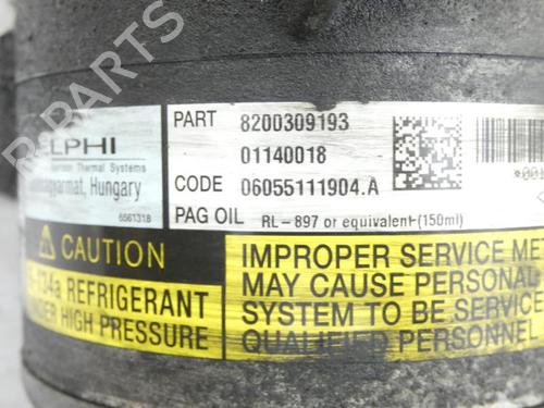 Used AC compressor AC compressor RENAULT SCÉNIC II (JM0/1_) 1.9 dCi (JM0G, JM12, JM1G, JM2C) (120 hp) 23672400 23672400
