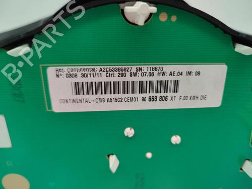 Instrument cluster CITROËN C3 II (SC_) 1.4 HDi 70 (SC8HZC, SC8HR0, SC8HP4) | BP23708368C47 - Image 2