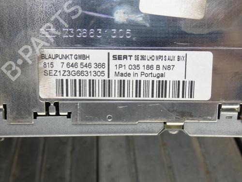 Radio SEAT LEON (1P1) 1.9 TDI | BP23697850E6 