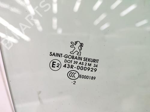 Front right door window PEUGEOT 3008 I MPV (0U_) 1.6 HDi | BP23731996C19 