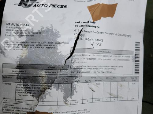 Left front driveshaft AUDI A4 B5 (8D2) 1.9 TDI | BP23705256M38  - Image 16