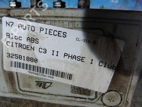 Used ABS pump CITROËN C3 II (SC_) 1.4 HDi 70 (SC8HZC, SC8HR0, SC8HP4) (68 hp) 23689576