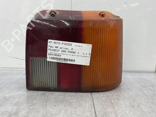 Used Right taillight Right taillight PEUGEOT 205 I (741A/C) 1.1 (49 hp) 23703122 23703122