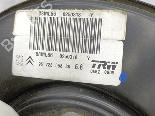 Used Servo brake Servo brake PEUGEOT 208 I (CA_, CC_) 1.6 HDi (114 hp) 23706649 23706649