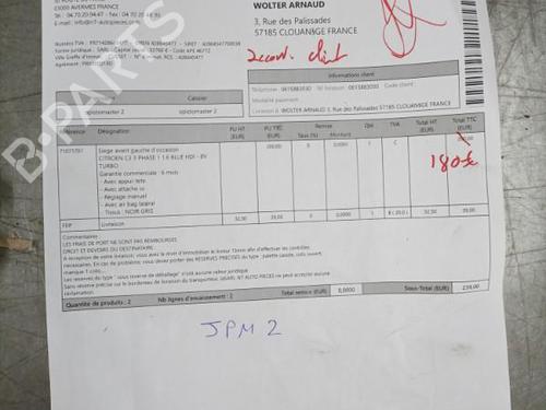 Left front seat CITROËN C3 III (SX) 1.6 BlueHDi 75 | BP32187673C15  - Image 12