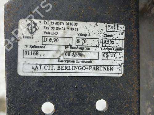 Tow ball/Mechanism CITROËN BERLINGO / BERLINGO FIRST Box Body/MPV (M_) 1.9 D 70 (MBWJZ, MCWJZ) | BP24588738C141 