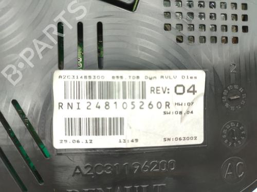 Used Instrument cluster RENAULT MEGANE III Grandtour (KZ0/1) 1.5 dCi (KZ0C, KZ1A) (90 hp) 23719377
