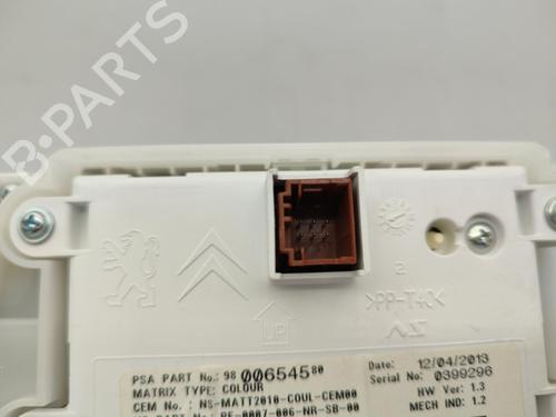 Used Instrument cluster PEUGEOT 208 I (CA_, CC_) 1.2 VTI 82 (82 hp) 23728867