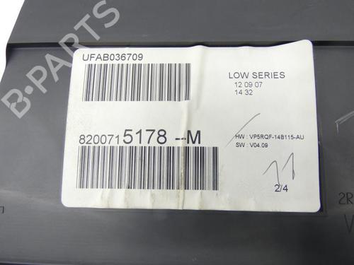 Used Instrument cluster RENAULT CLIO III (BR0/1, CR0/1) 1.2 16V (BR02, BR0J, BR11, CR02, CR0J, CR11) (75 hp) 23701919