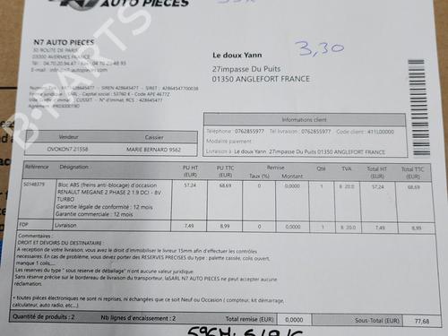 ABS pump RENAULT MEGANE II Saloon (LM0/1_) 1.9 dCi | BP23672370M43 - Image 7