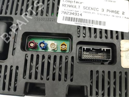 Instrument cluster RENAULT SCÉNIC III (JZ0/1_) 1.5 dCi | BP23721882C47