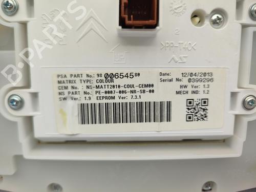 Instrument cluster PEUGEOT 208 I (CA_, CC_) 1.2 VTI 82 | BP23728867C47 