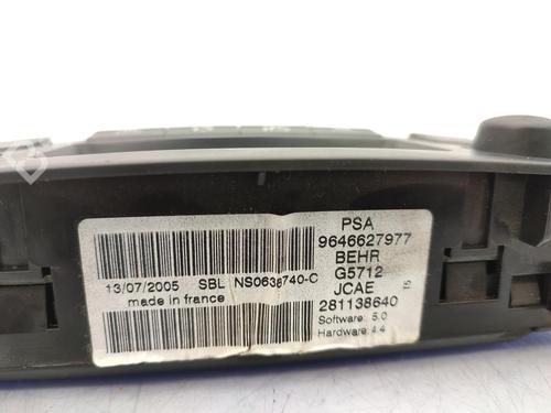 Climate control PEUGEOT 307 Break (3E) 2.0 HDi 135 | BP23721559I5 