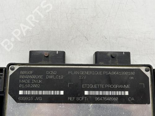 Electronic module CITROËN BERLINGO / BERLINGO FIRST Box Body/MPV (M_) 1.9 D 70 (MBWJZ, MCWJZ) | BP27678642M83 