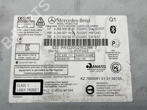 Radio MERCEDES-BENZ GLA-CLASS (X156) GLA 220 CDI (156.903) | BP23933706E6 