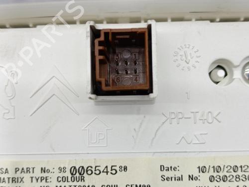 Instrument cluster PEUGEOT 208 I (CA_, CC_) 1.6 HDi | BP23707392C47 