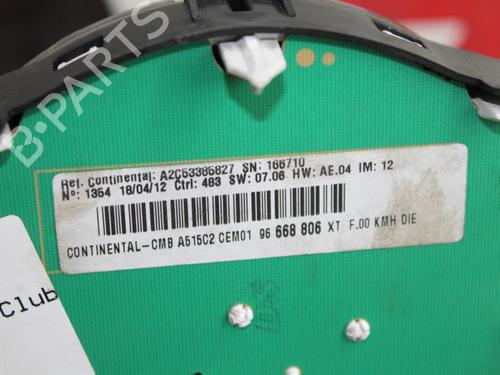 Instrument cluster CITROËN C3 II (SC_) 1.4 HDi 70 (SC8HZC, SC8HR0, SC8HP4) | BP23689573C47 - Image 3