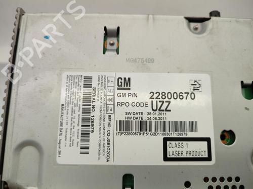 Radio CHEVROLET CRUZE (J300) 2.0 CDI | BP23678025E6 