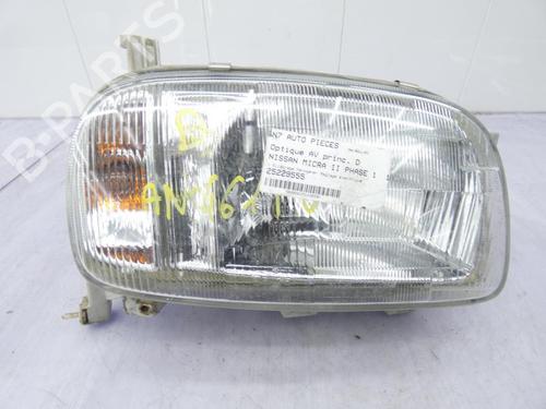 Used Right headlight NISSAN MICRA II (K11) 1.3 i 16V (75 hp) 23666191