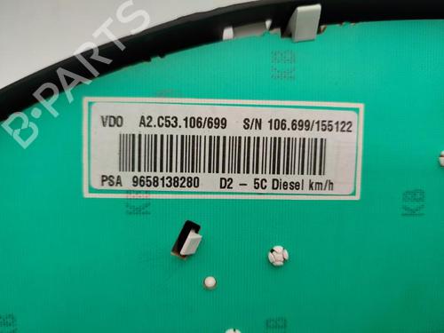 Instrument cluster PEUGEOT 407 (6D_) 1.6 HDi 110 (6D9HZC, 6D9HYC) | BP23749420C47 
