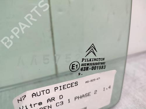 Rear right door window CITROËN C3 I (FC_, FN_) 1.4 HDi | BP23731863C21 